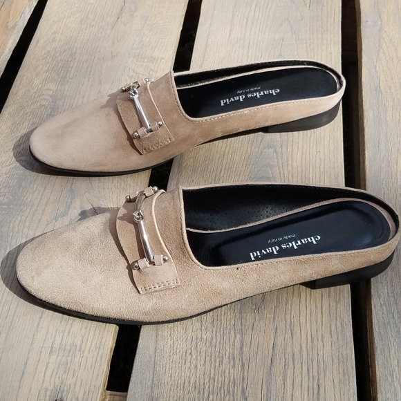 Charles David Suede Leather Classic Loafer Mule Itay - Picture 7 of 16